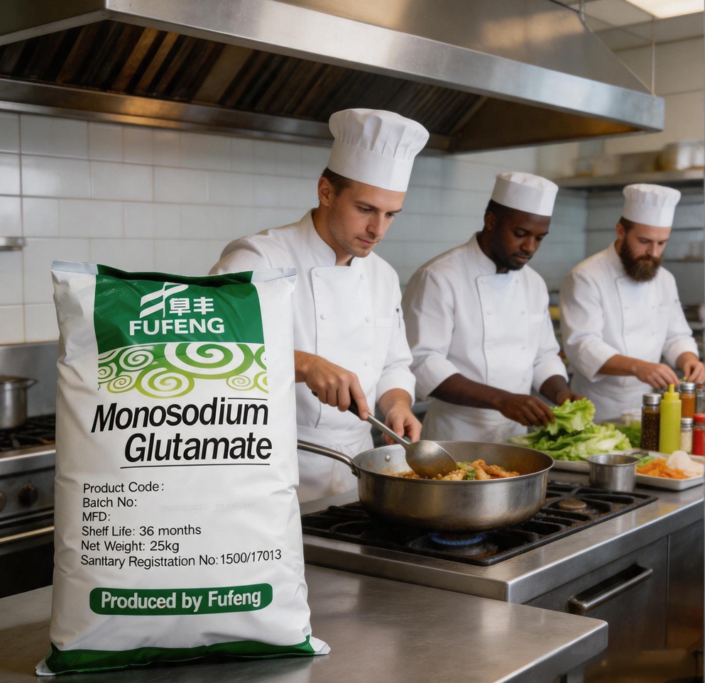 Fufeng Fresh Flavoring Agents (Monosodium Glutamate) 10 kg Commercial Bag for Hotels Catering 1050 Days Shelf Life Room Temp