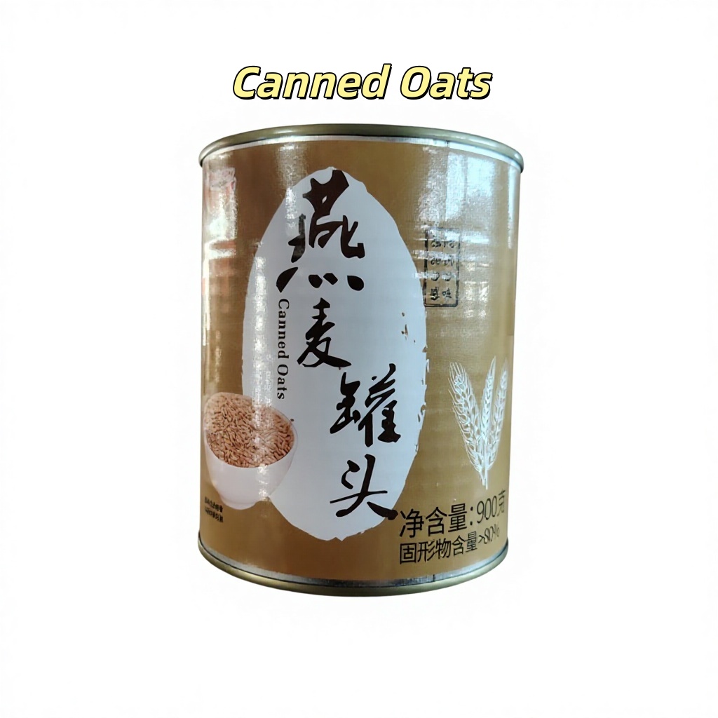 Canned Oats for Shaved Ice Desserts 900g Premium Cooked Oat Paste Ready-to-Use Milk Pudding Ice Cream Jelly More 24 Months Shelf
