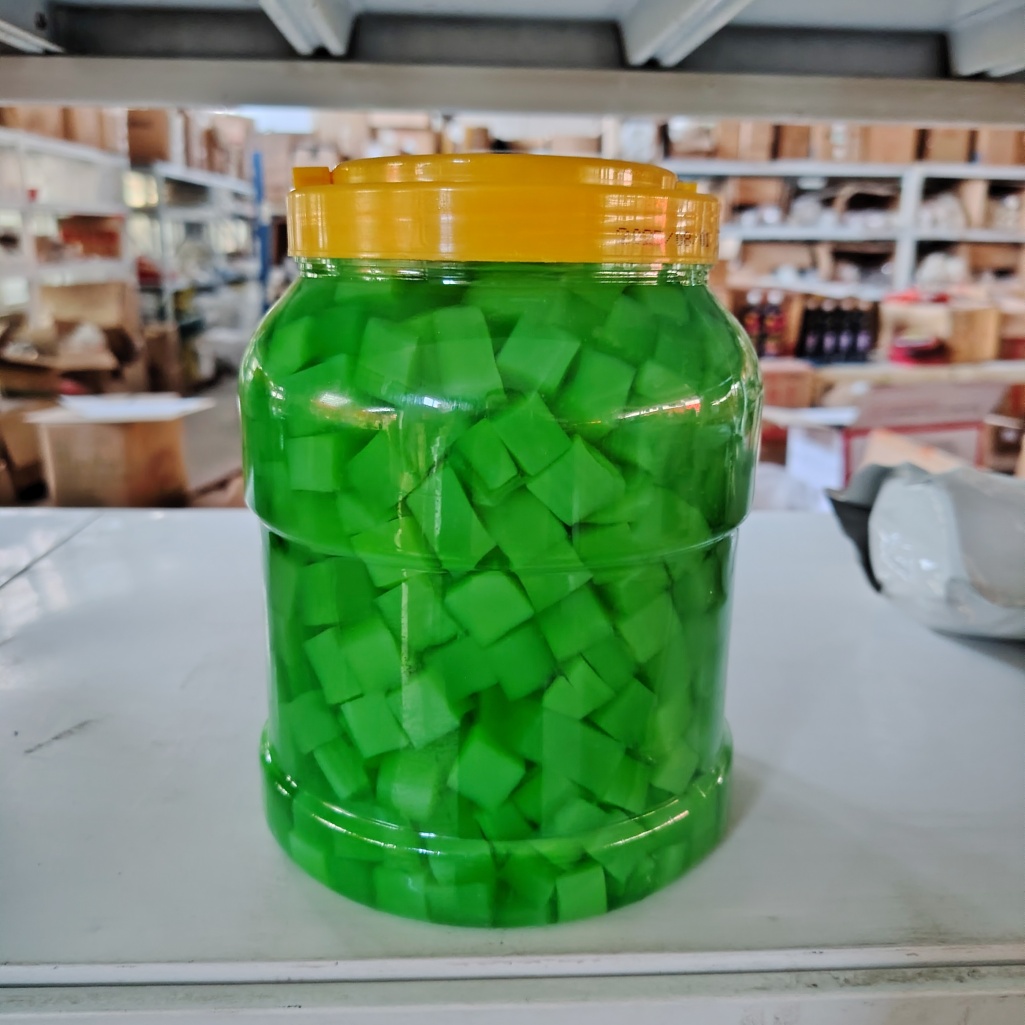 Green Apple Coconut Fruit Flavor Jelly Sauce for Bubble Tea & Milk Tea 2.5kg Bulk Jar Ready-to-Use Topping 12-Month Shelf Life
