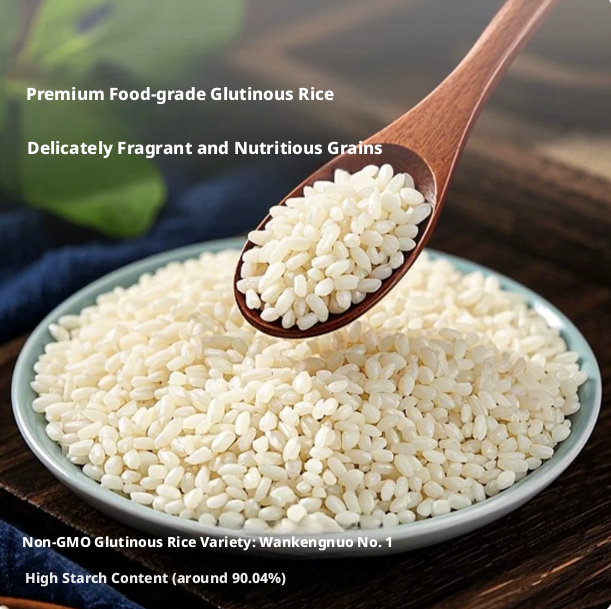 Harina de arroz glutinoso Baijuan, harina de arroz glutinoso molida en molino de agua para uso domés