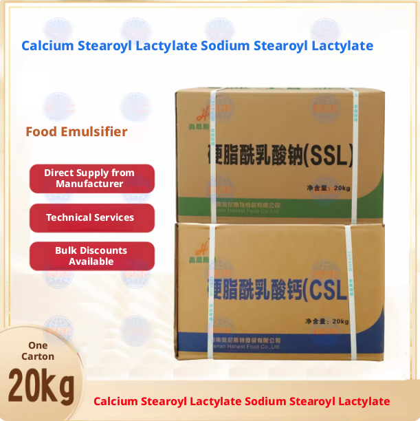 Onest Sodium Stearoyl Lactate SSL Food Emulsifier 20Kg Box ZHIGONG Manufacturer 12 Months Shelf Life in Stock Wholesale
