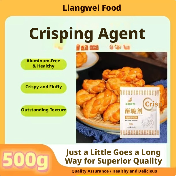 Crisp agent 500g aluminum-free compound leavening agent twist peach crisp baked wheat cake fried chicken fried powder crisp